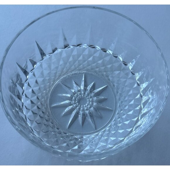 Set of 3 Arcoroc France Brand Clear Decorative Salad Glass Bowls 2.5" Diameter - Picture 5 of 11